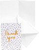 Black & Gold Spotty Design Multipack of 10 Thank You Cards with Envelopes