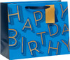 Blue Happy Birthday Design Multipack Of 6 Large Gift Bags With Tags 