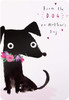 Contemporary Cute Black Dog Design Mother's Day Card from The Dog 