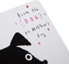 Contemporary Cute Black Dog Design Mother's Day Card from The Dog 