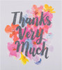 Glitter Finished Thank You Card "Appreciated" 