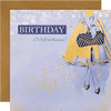 Contemporary Illustrated Fashion Design Birthday Card