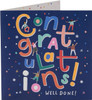 Bright Letters Design Congratulations Card