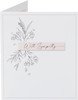 Floral Outline Design Sympathy Card