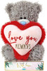 Me to You Tatty Teddy Christmas 'Love You Always' Bear On Gift Plinth 15cm High