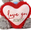 Me to You Tatty Teddy Christmas 'Love You Always' Bear On Gift Plinth 15cm High