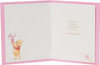 Pink Moon Design Winnie The Pooh New Baby Girl Congratulations Card