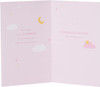 Pink Cloud Design New Baby Girl Congratulations Card