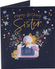 Floral Perfume Design Sister Birthday Card