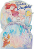 Disney Ariel & Flounder Design Daughter Birthday Card