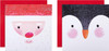 Cute Santa and Penguin Design Pack of 16 Charity Christmas Cards