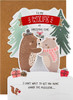 Cute Pop Up Bears and Mistletoe Design Wife Christmas Card