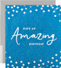 Contemporary Textured Foil Design Birthday Card