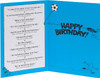 Football Design Birthday Card