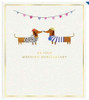 Watermark On Your Anniversary Card Sausage Dogs & Bunting