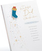Blue Stocking Design Dad Christmas Card