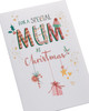 Hanging Ornaments Design Mum Christmas Card