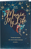 Gold Lettering Design For the Special Man in My Life Christmas Card