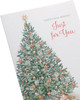 Tree Design Just For You Open Christmas Card