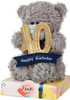 Me to You Tatty Teddy 40th Birthday Bear Holding a 40 Banner