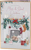 Fireplace Design Mum & Dad Christmas Card
