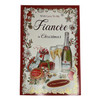 To My Fiancée Elegant Christmas Celebration Card