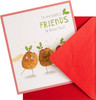 4 x Cards for Friends Funny Christmas Pudding Design Xmas Card