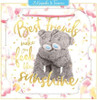 Open Best Friends Bears Hugging Best Friends 'A Keepsake to Treasure' Card