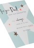 Starry Design Dad from Daughter Birthday Card