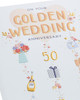 Stunning Design 50th Wedding Anniversary Card