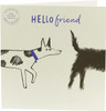 Dog Sketch Design Battersea Greetings Card