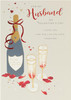 Champagne Design Husband Valentines Day Card