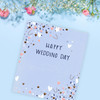 Happy Wedding Day Card With Braille Lettering