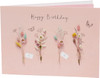 Dried Flower Design Birthday Card