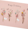 Dried Flower Design Birthday Card