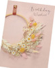 Floral Hoop Design Birthday Card