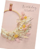 Floral Hoop Design Birthday Card Floral Hoop Design Birthday Card
