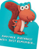 Funny Squirrel Design Birthday Card