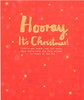 Contemporary Design Christmas Card 'Hooray' 