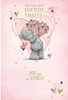 Me To You Bear Beautiful Fiancee Valentine's Day Card