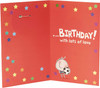 Blue Football Design Birthday Card (Pack of 2) with Badge