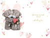 Bears And Roses 3D Holographic Love Of My Life Birthday Card