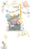 Bear in Gift Box Daughter 1st Birthday Card