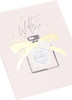 Gold Perfume Design Birthday Card
