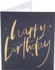 Black & Gold Design Birthday Card