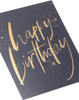 Black & Gold Design Birthday Card