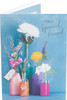 Flowers in Vase Design Friend Birthday Card