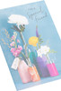 Flowers in Vase Design Friend Birthday Card