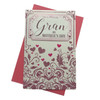 To A Special Gran Glitter Hearts Design Mother's Day Card