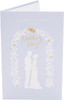 Silhouette Design for A Special Couple Wedding Card